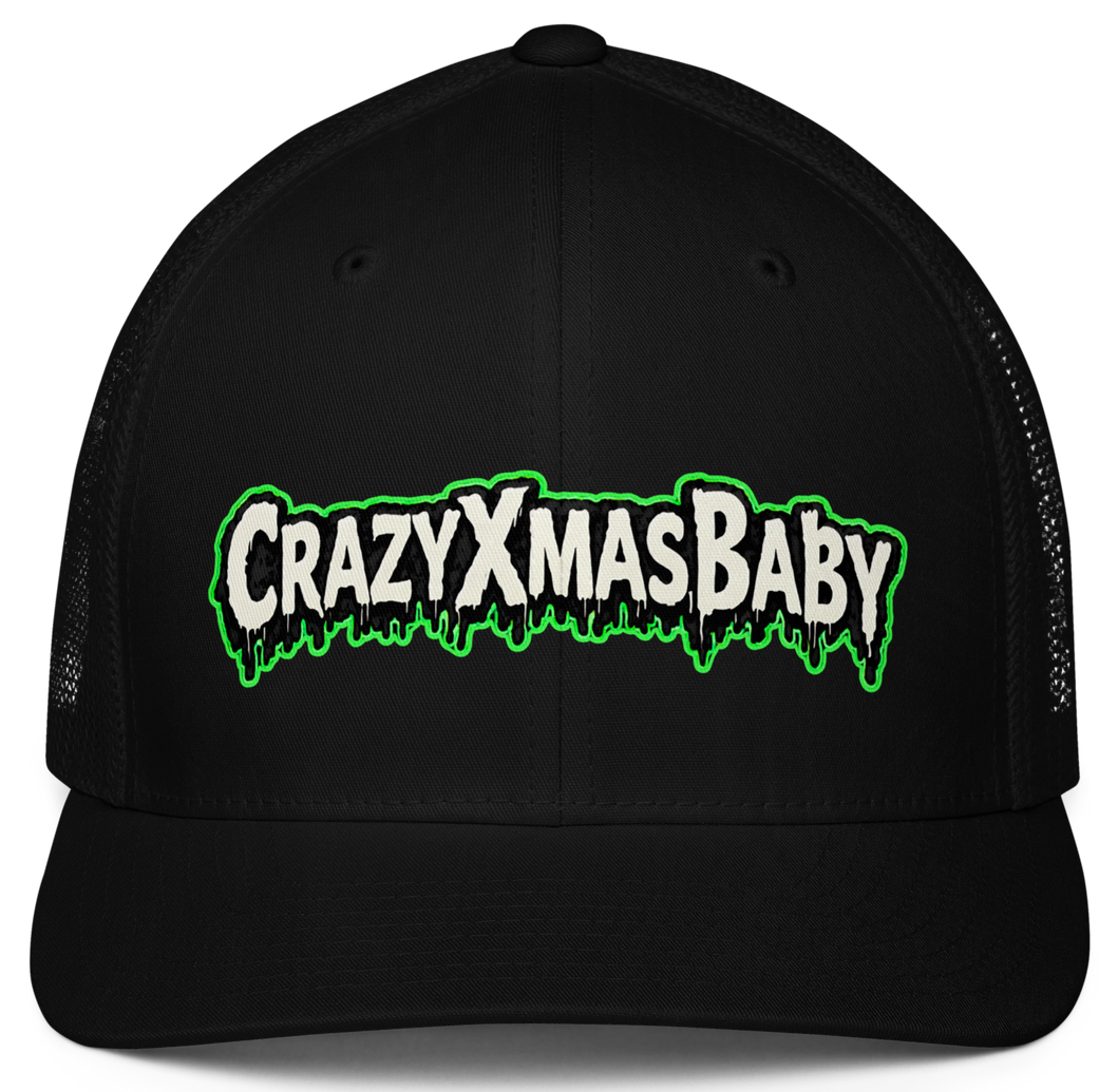 Black Closed-Back Trucker Cap