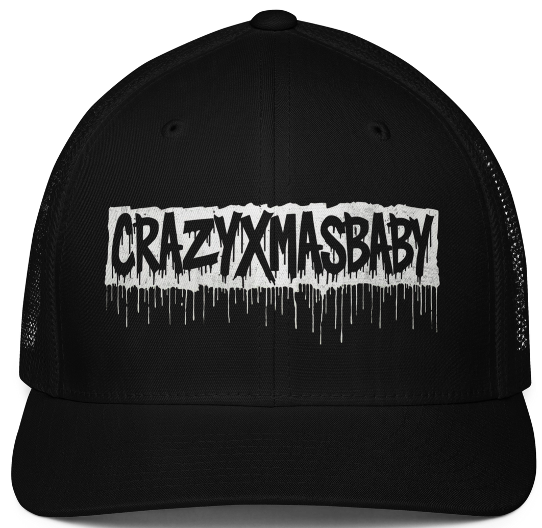 Black Closed-Back Trucker Cap