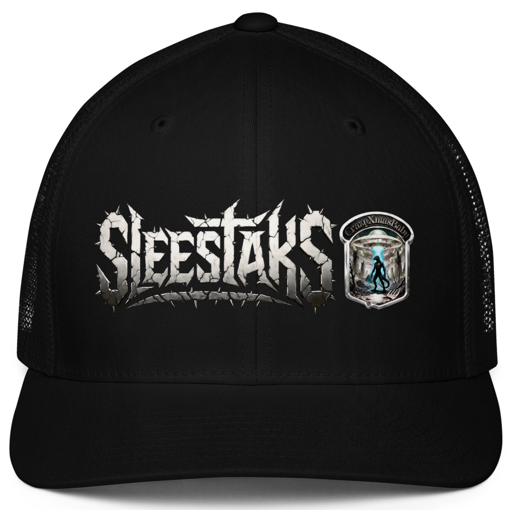 Black Closed-Back Trucker Cap
