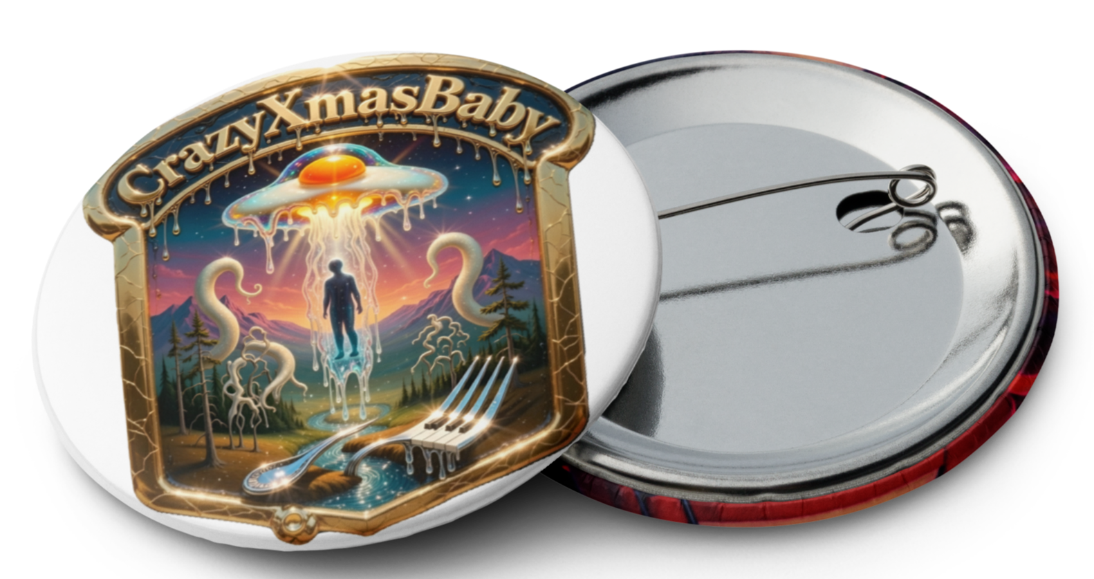 Sets of 5 pin buttons