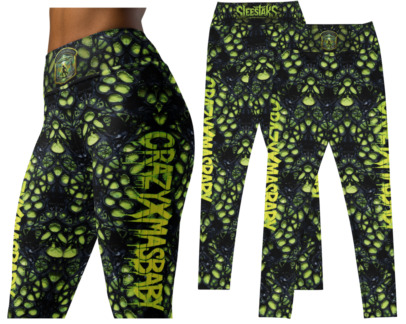 Iguana Sleestaks Yoga Leggings