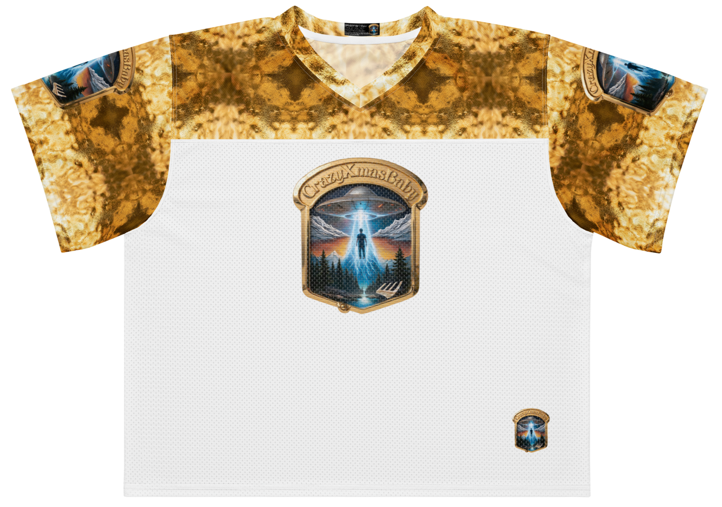 Gold Logo Boxy football jersey