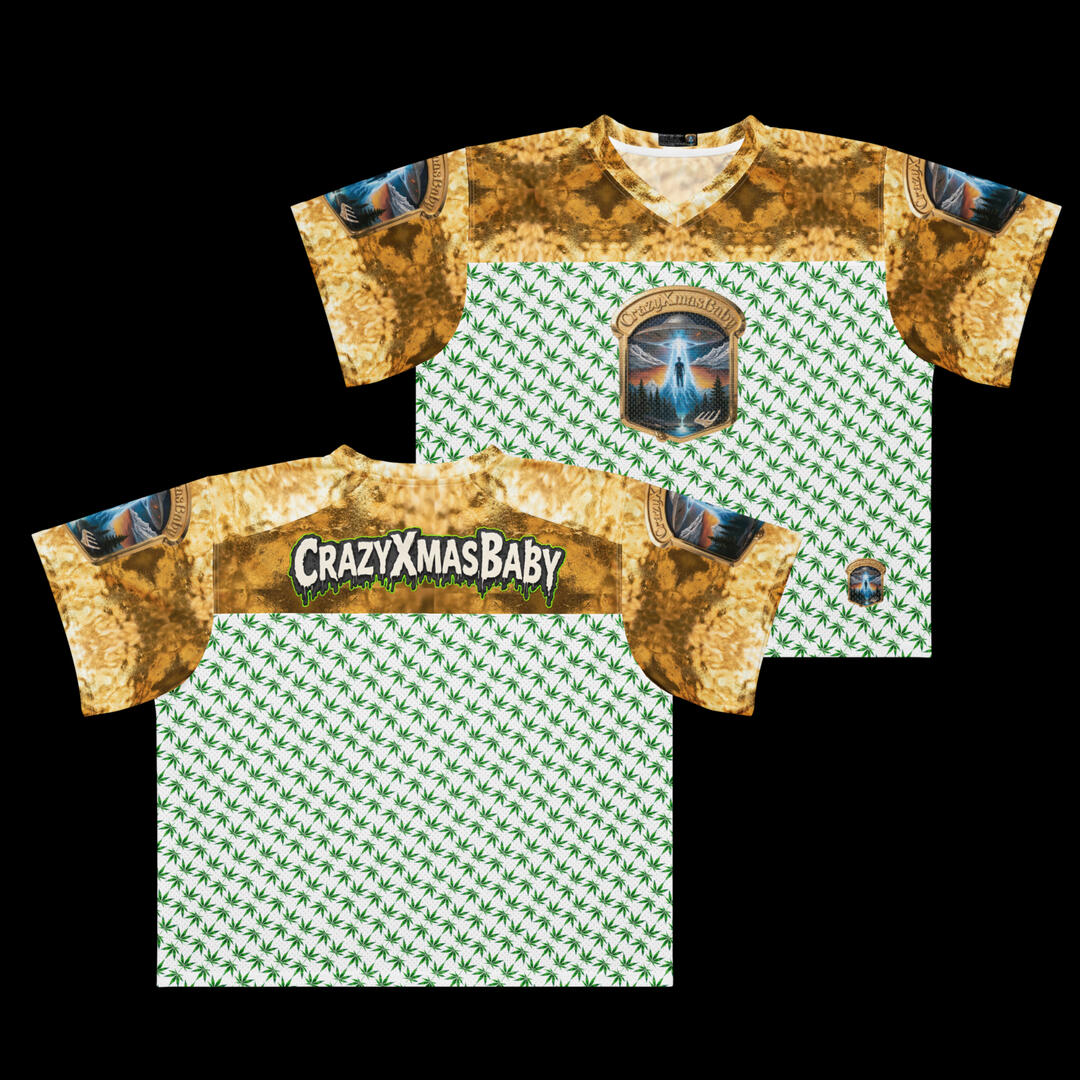 Gold Logo Boxy football jersey