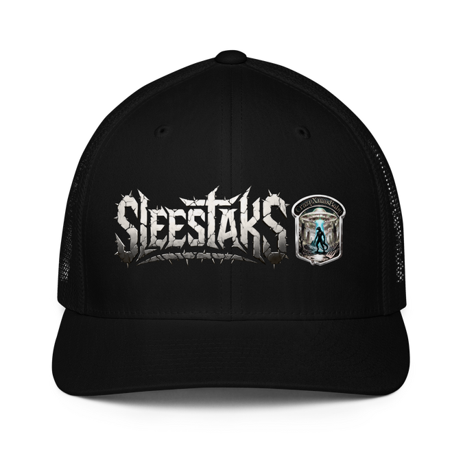 Black Closed-Back Trucker Cap