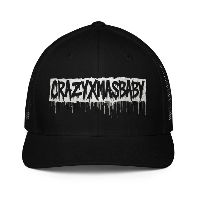 Black Closed-Back Trucker Cap