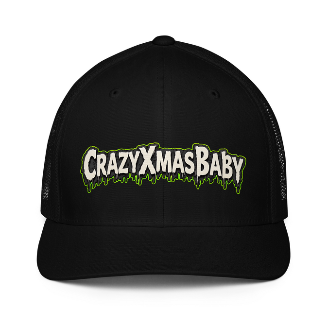Black Closed-Back Trucker Cap