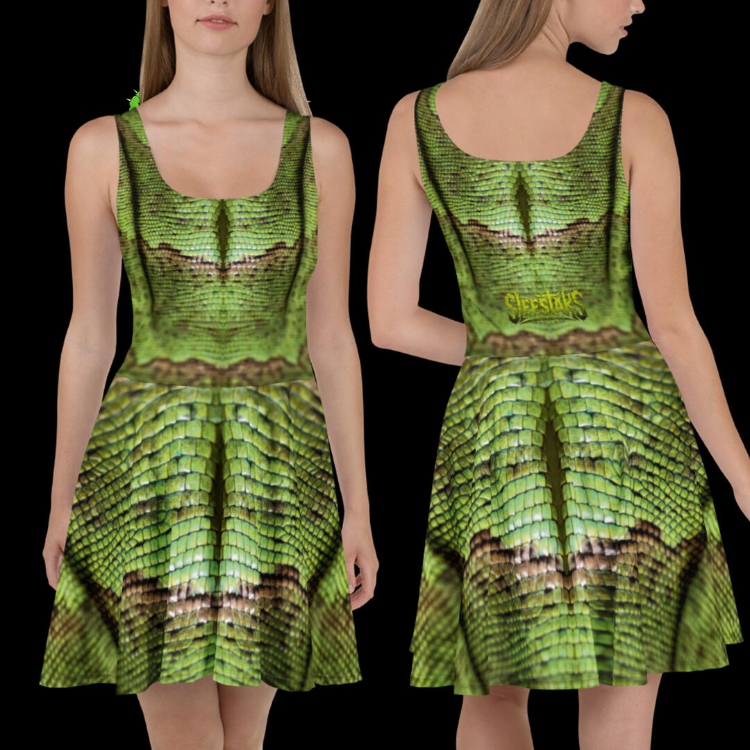 Python Sleestaks Skater Dress