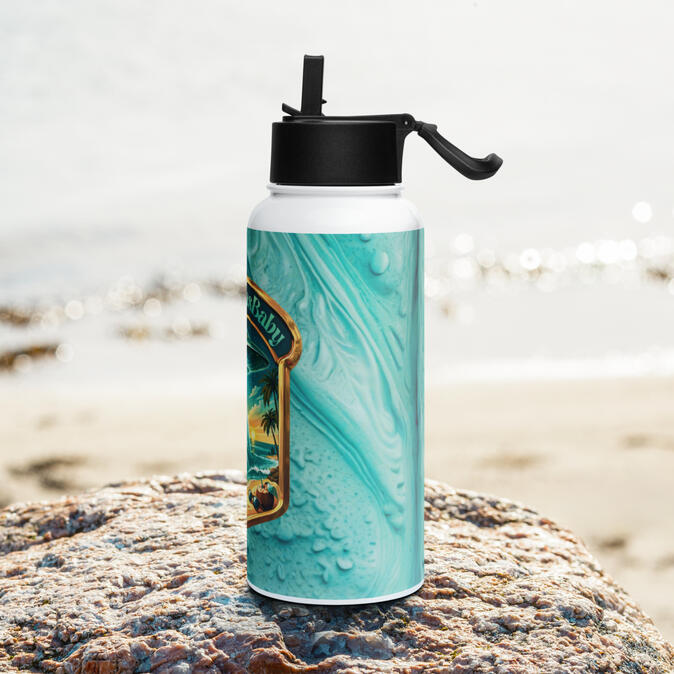Beach Glow Stainless Steel Water Bottle Beach Glow Stainless Steel Water Bottle