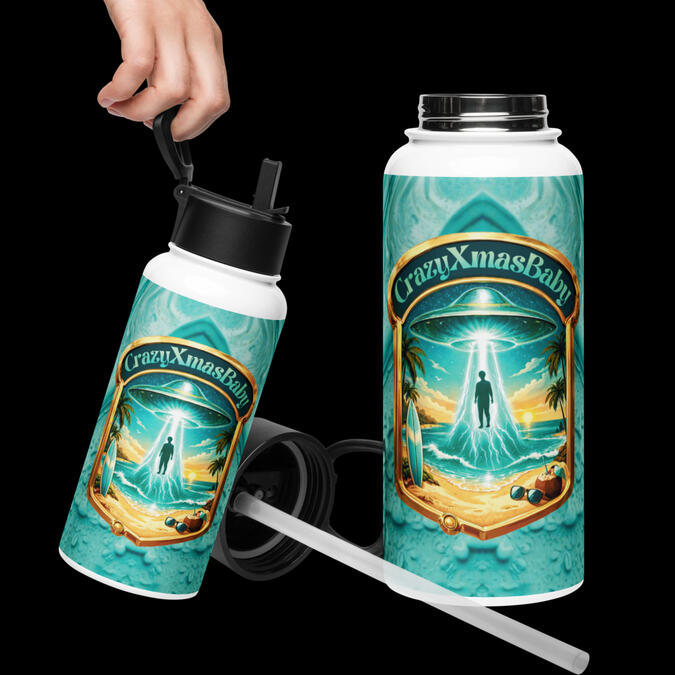 Beach Glow Stainless Steel Water Bottle Beach Glow Stainless Steel Water Bottle