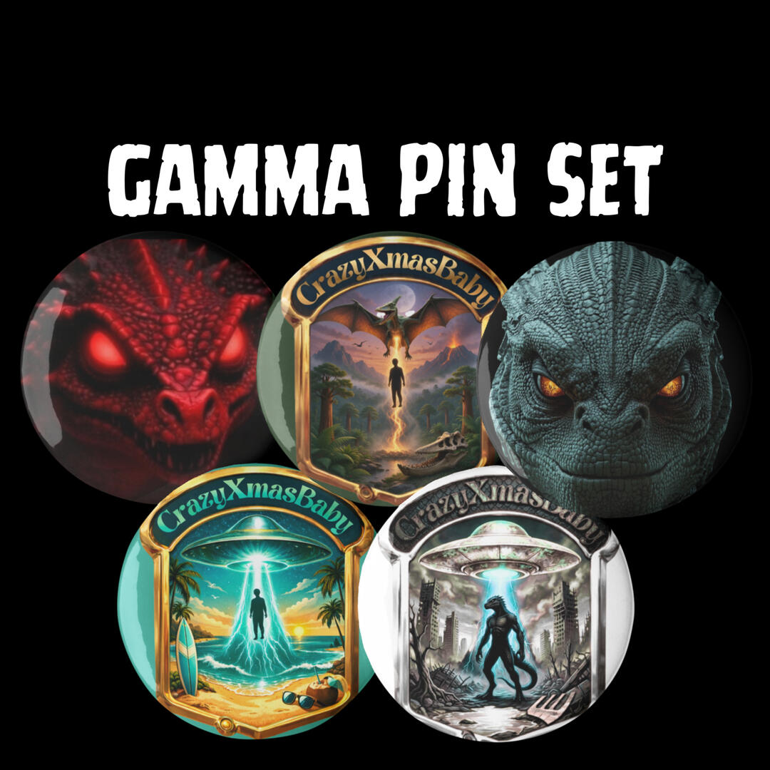 Sets of 5 pin buttons