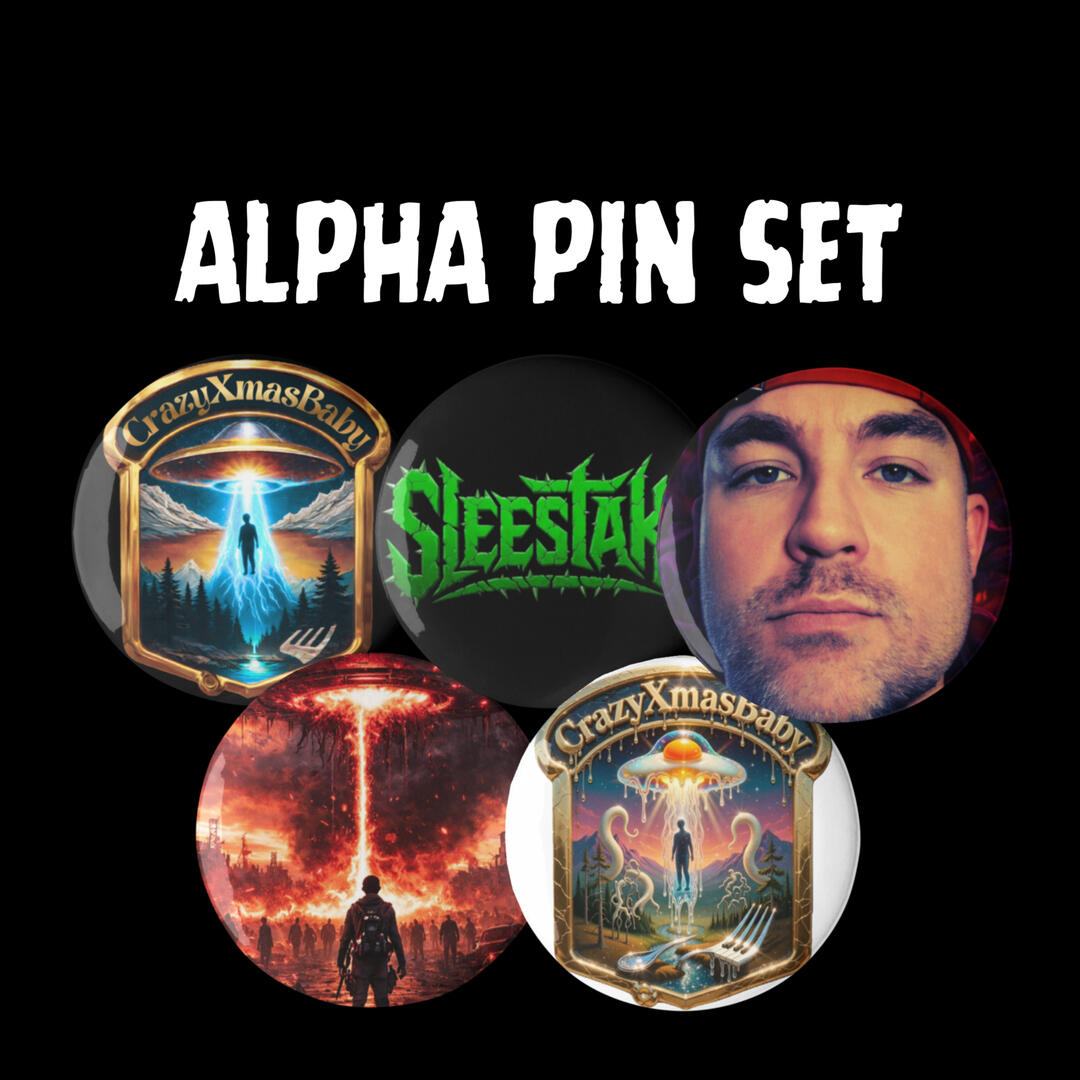 Sets of 5 pin buttons