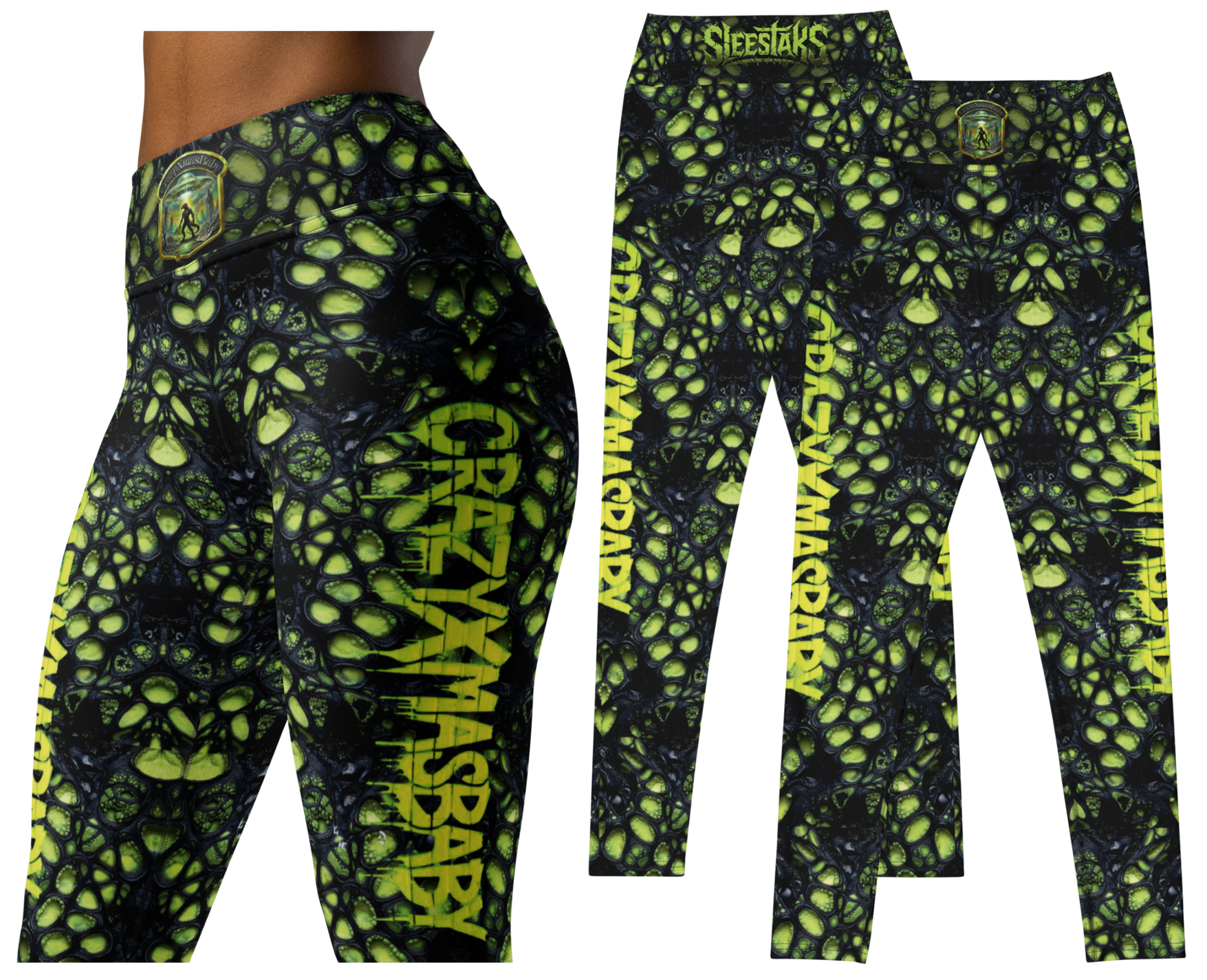 Iguana Sleestaks Yoga Leggings